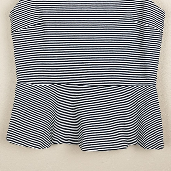 [J. Crew] Striped Peplum Top - Picture 3 of 7